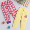 Girls 100% Cotton NA Pyjama - Yellow & Red