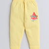 Girls 100% Cotton NA Pyjama - Yellow & Red