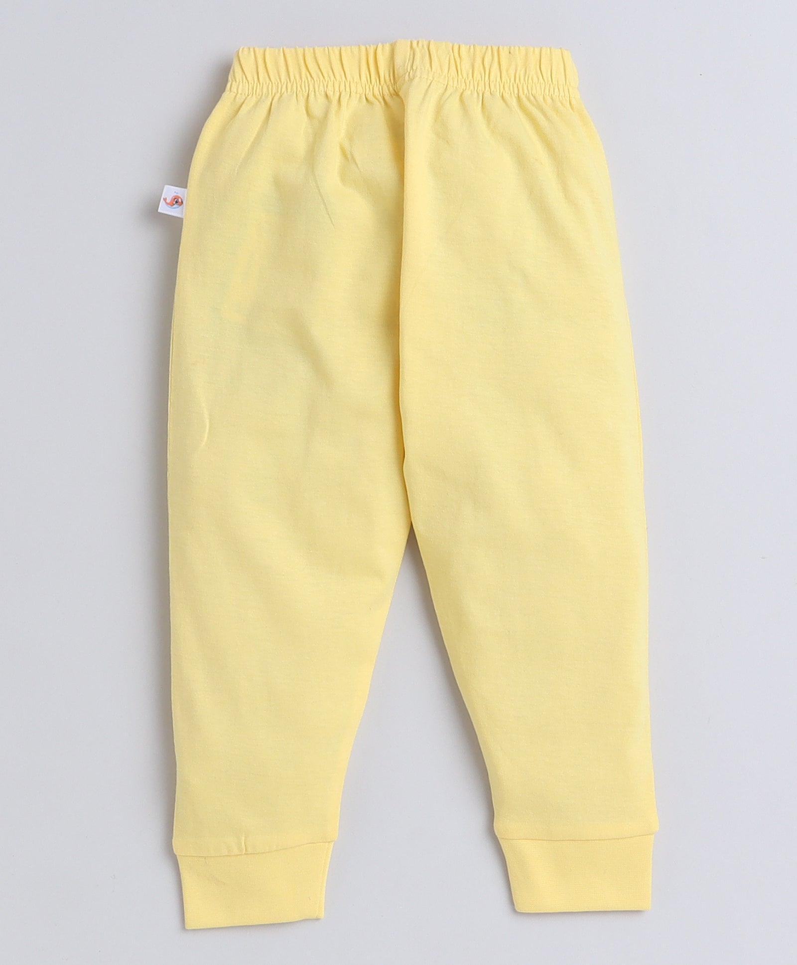 Girls 100% Cotton NA Pyjama - Yellow & Red