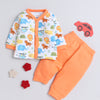 Boys 100% Cotton NA Jabla & Pyjama Set - Orange & White