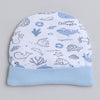 Boys 100% Cotton NA Cap Mitten Bootie - White & Sky Blue