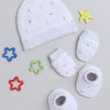 Boys 100% Cotton NA Cap Mitten Bootie - White & Grey