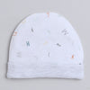 Boys 100% Cotton NA Cap Mitten Bootie - White & Grey