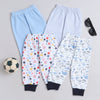 Boys 100% Cotton NA Pyjama - Sky Blue & White