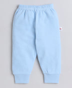 Sky Blue & White Animal Print Pyjamas, Pack of 4