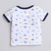 Boys 100% Cotton NA Gift set - Navy & White