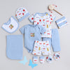 Boys 100% Cotton NA Gift set - Sky Blue & White