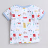 Boys 100% Cotton NA Gift set - Sky Blue & White