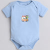 Boys 100% Cotton NA Gift set - Sky Blue & White