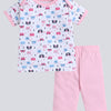 Girls 100% Cotton NA Gift set - Pink & White