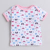 Girls 100% Cotton NA Gift set - Pink & White