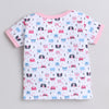Girls 100% Cotton NA Gift set - Pink & White