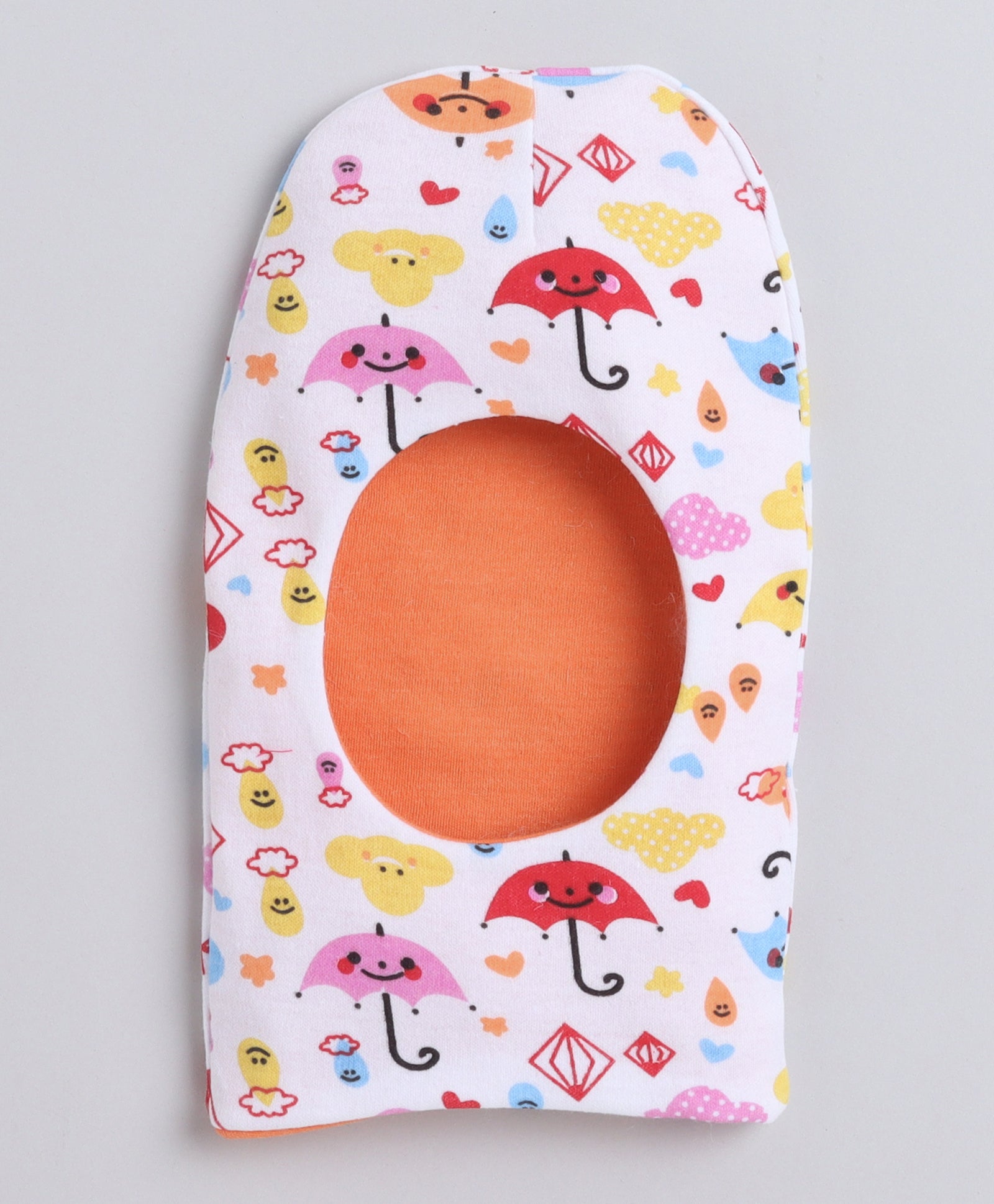 Boys 100% Cotton NA Monkey Cap - Orange & Multi