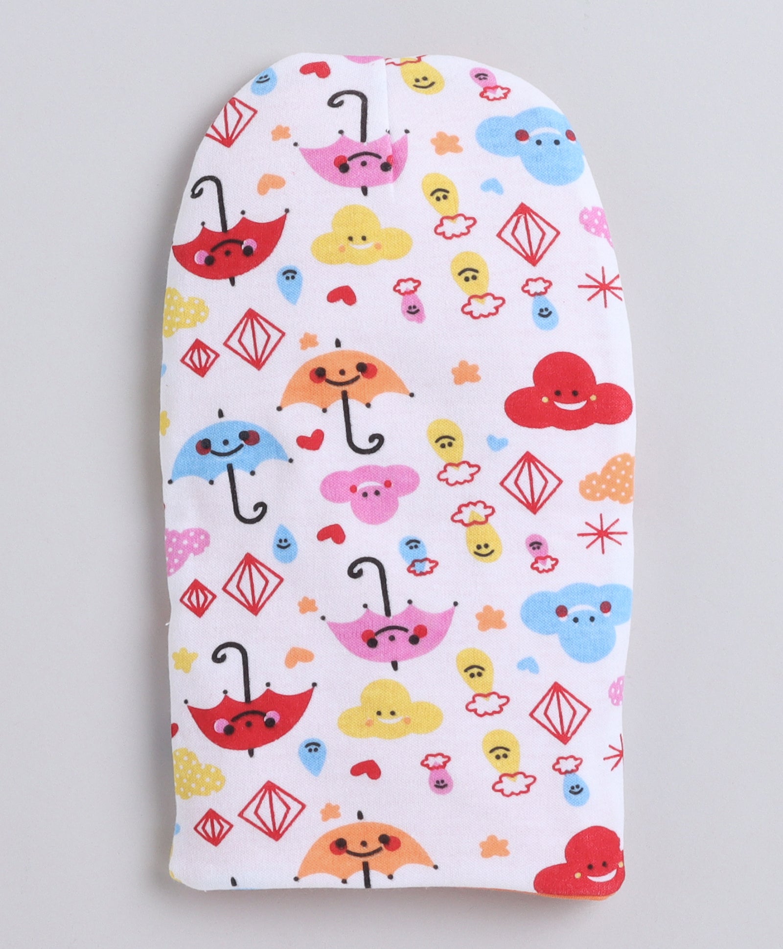 Boys 100% Cotton NA Monkey Cap - Orange & Multi