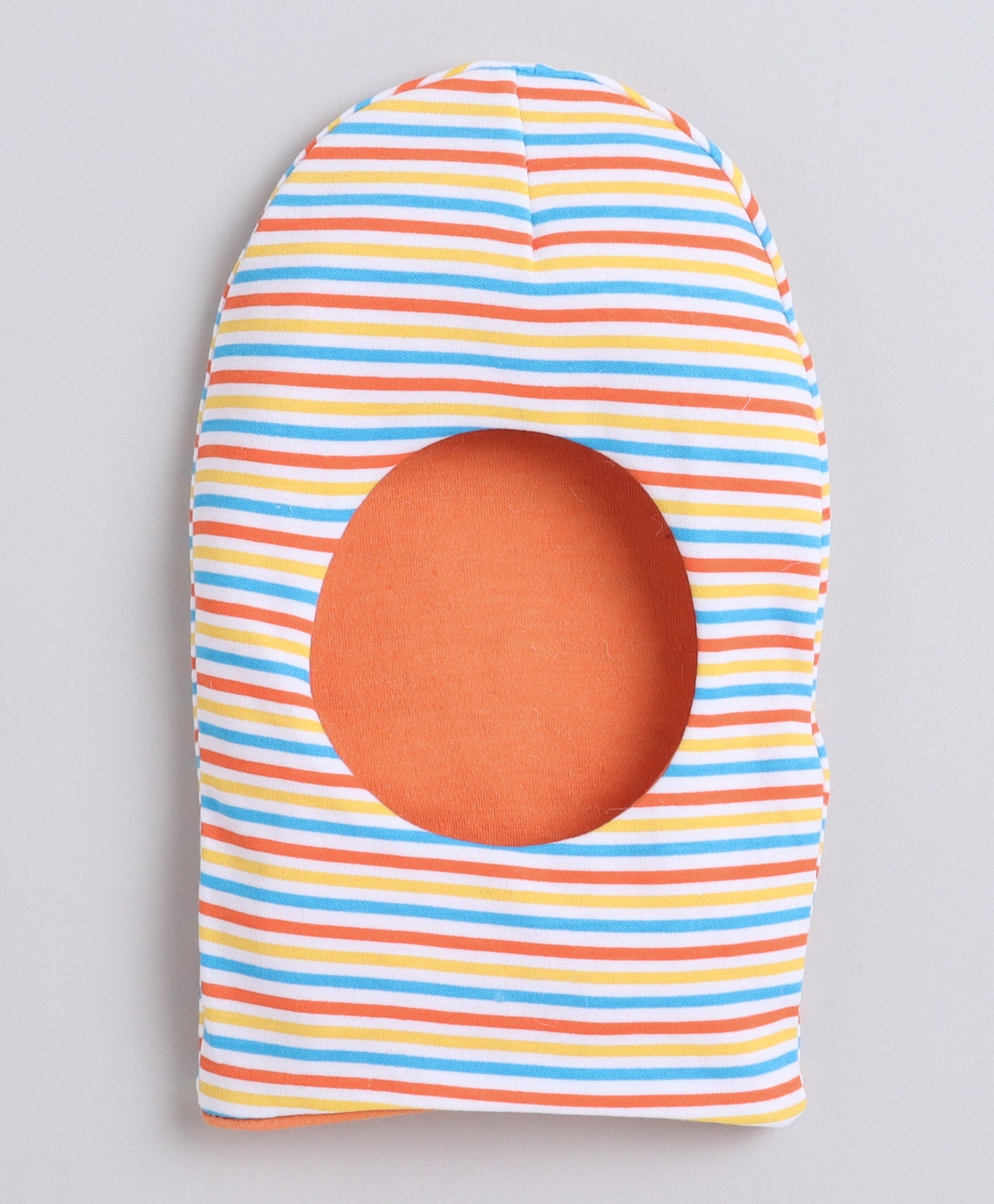 Boys 100% Cotton NA Monkey Cap - Orange & Multi