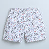 BUMZEE Coral & White Girls Shorts Pack Of 2