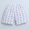 BUMZEE Purple & White Girls Shorts Pack Of 2
