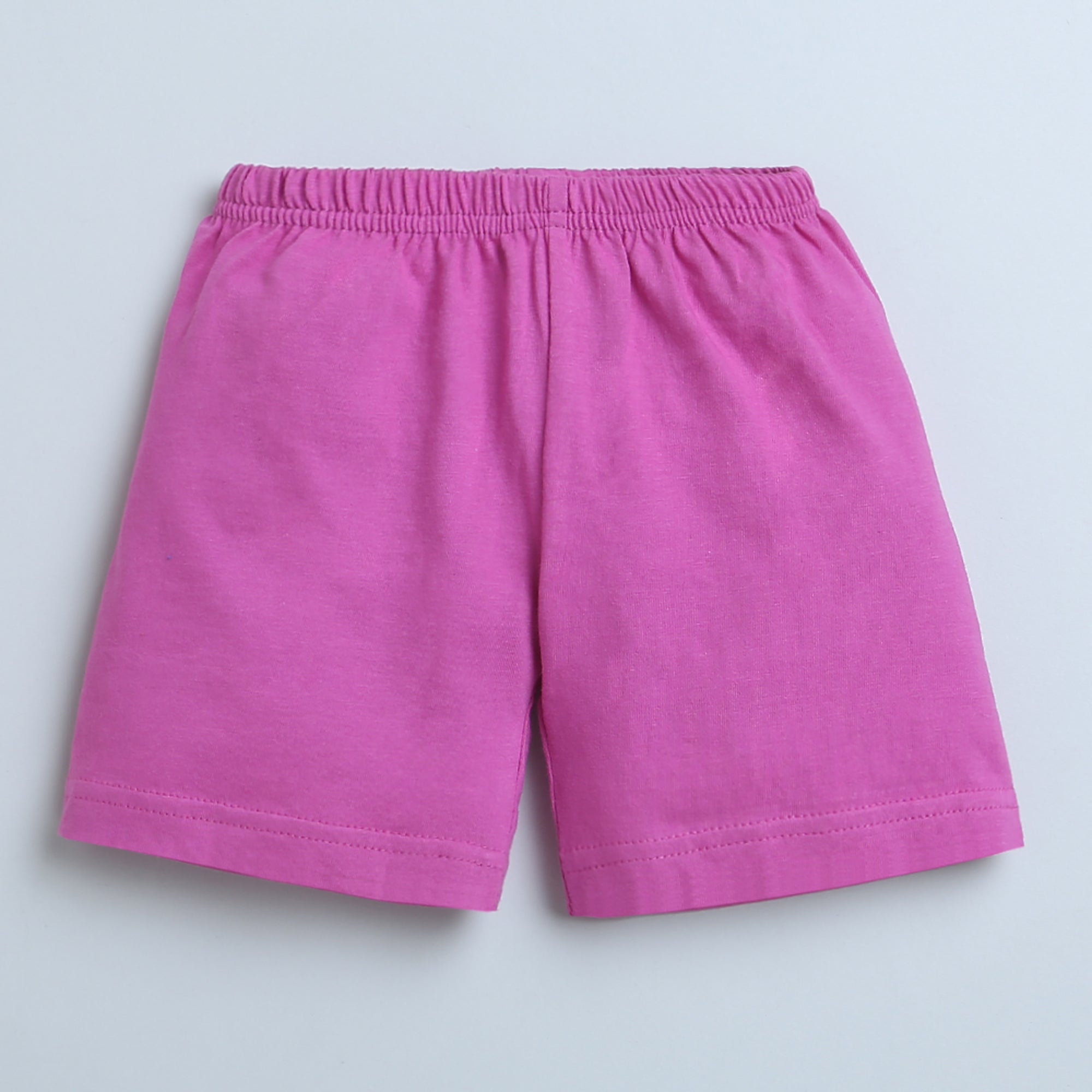 BUMZEE Purple & White Girls Shorts Pack Of 2