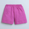 BUMZEE Purple & White Girls Shorts Pack Of 2