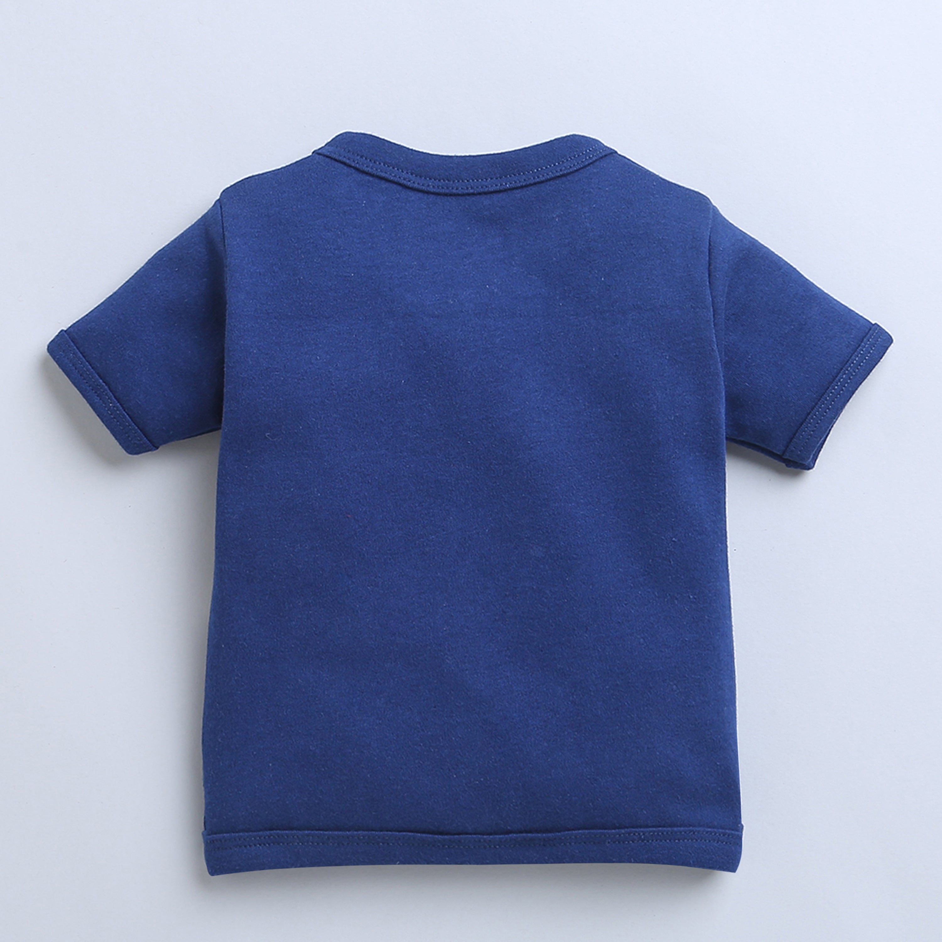 Navy & White Boys Half Sleeves Jablas Pack Of 3