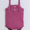 Girls 100% Cotton NA Bodysuit & Skirt Set - Mauve & White