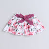 Girls 100% Cotton NA Bodysuit & Skirt Set - Mauve & White