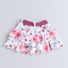 Girls 100% Cotton NA Bodysuit & Skirt Set - Mauve & White