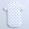 Boys 100% Cotton NA Bodysuit & Short Set - Navy & White