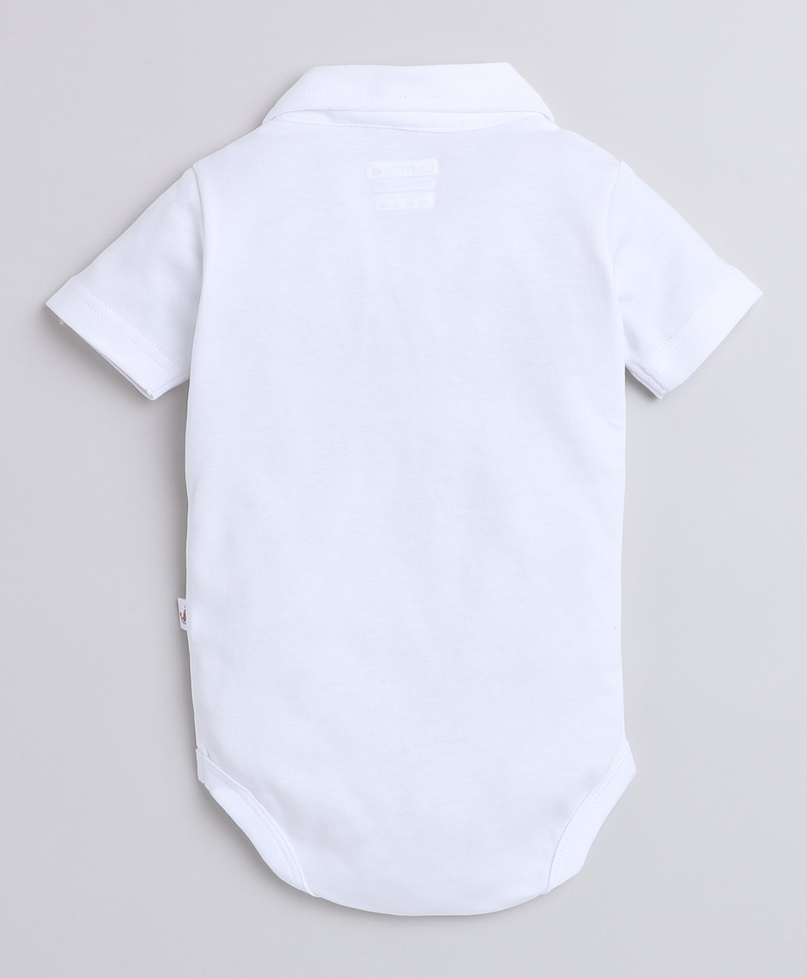 Boys 100% Cotton NA Bodysuit & Short Set - Sky Blue & White