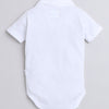 Boys 100% Cotton NA Bodysuit & Short Set - Sky Blue & White