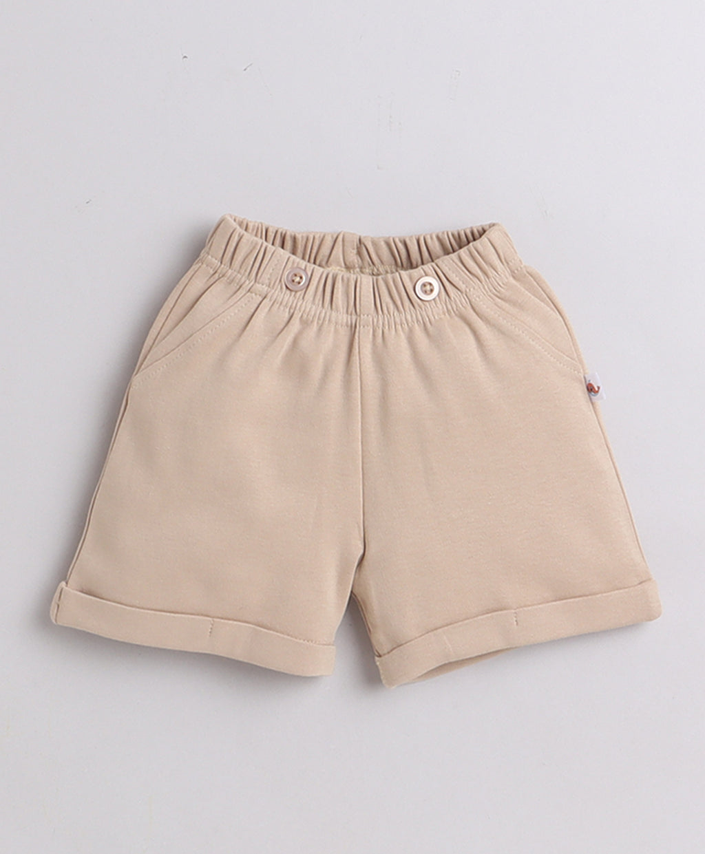 Bumzee White & Brown Animal Print T-Shirt & Short Set, Half Sleeves, 100% Cotton