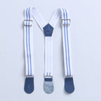 Bumzee Sky Blue & White Checked Formal Set, Half Sleeves, 100% Cotton