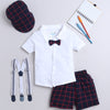 Boys 100% Cotton NA Formal Set - Navy & White