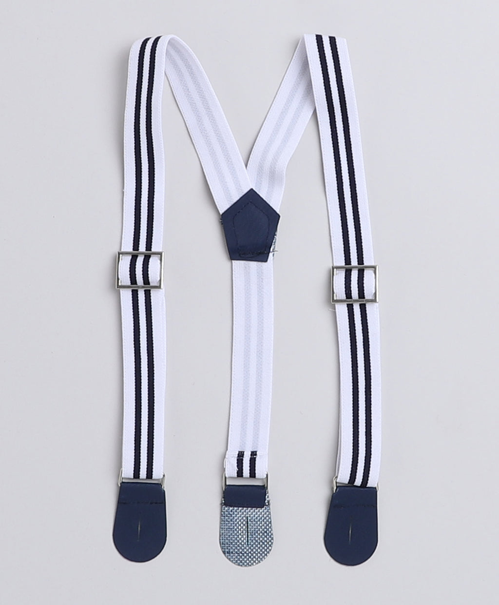 Bumzee Navy & White Checked Formal Set, Half Sleeves, 100% Cotton