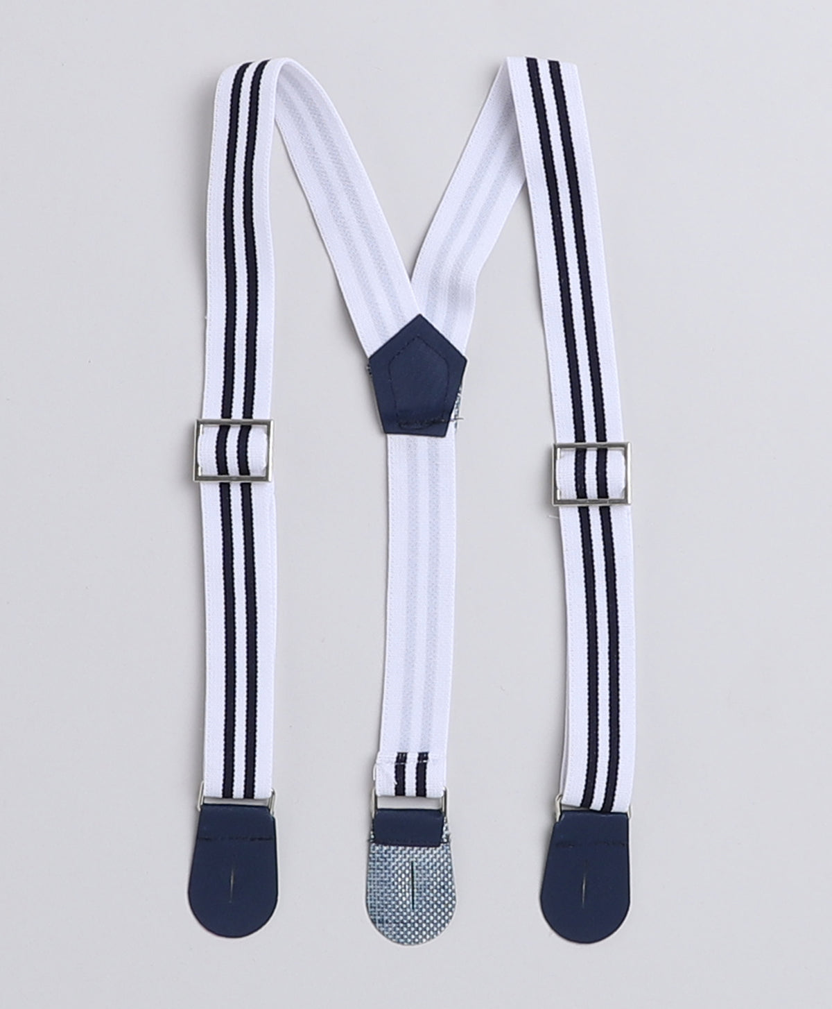 Bumzee Navy & White Checked Formal Set, Half Sleeves, 100% Cotton