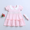 Bumzee Pink Frock, Half Sleeves, 100% Cotton