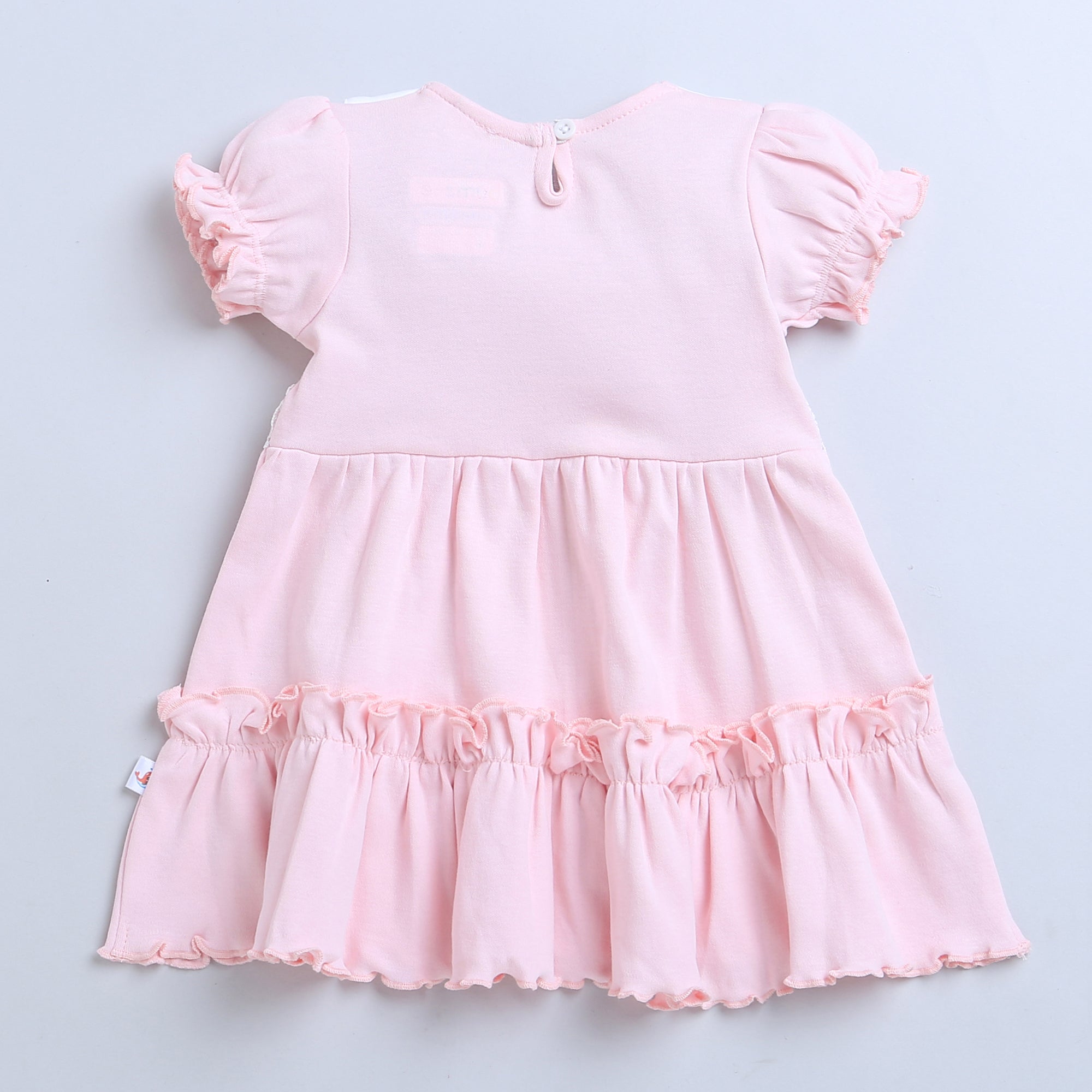 Girls 100% Cotton NA Frocks - Pink