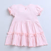 Girls 100% Cotton NA Frocks - Pink