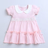 Girls 100% Cotton NA Frocks - Pink