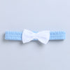 Sky Blue Girls Half Sleeves Cotton Frock With Headband