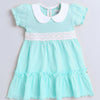 Girls 100% Cotton NA Frocks - Mint Green