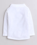 Bumzee Powder Blue & White Formal Set, Full Sleeves, 100% Cotton, with Waistcoat (Style Peb9069)