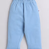 BUMZEE Powder Blue & White Boys Full Sleeves Shirt Waistcoat & Pant Set With Applique Bow