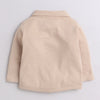 BUMZEE Beige & Navy Boys Full Sleeves Shirt Pant Set With Suspender & Cap