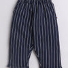 BUMZEE Beige & Navy Boys Full Sleeves Shirt Pant Set With Suspender & Cap