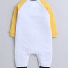 Boys 100% Cotton NA Sleepsuit - White & Yellow