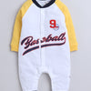Boys 100% Cotton NA Sleepsuit - White & Yellow