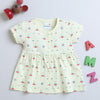 Lemon Girls Half Sleeves Cotton Frock