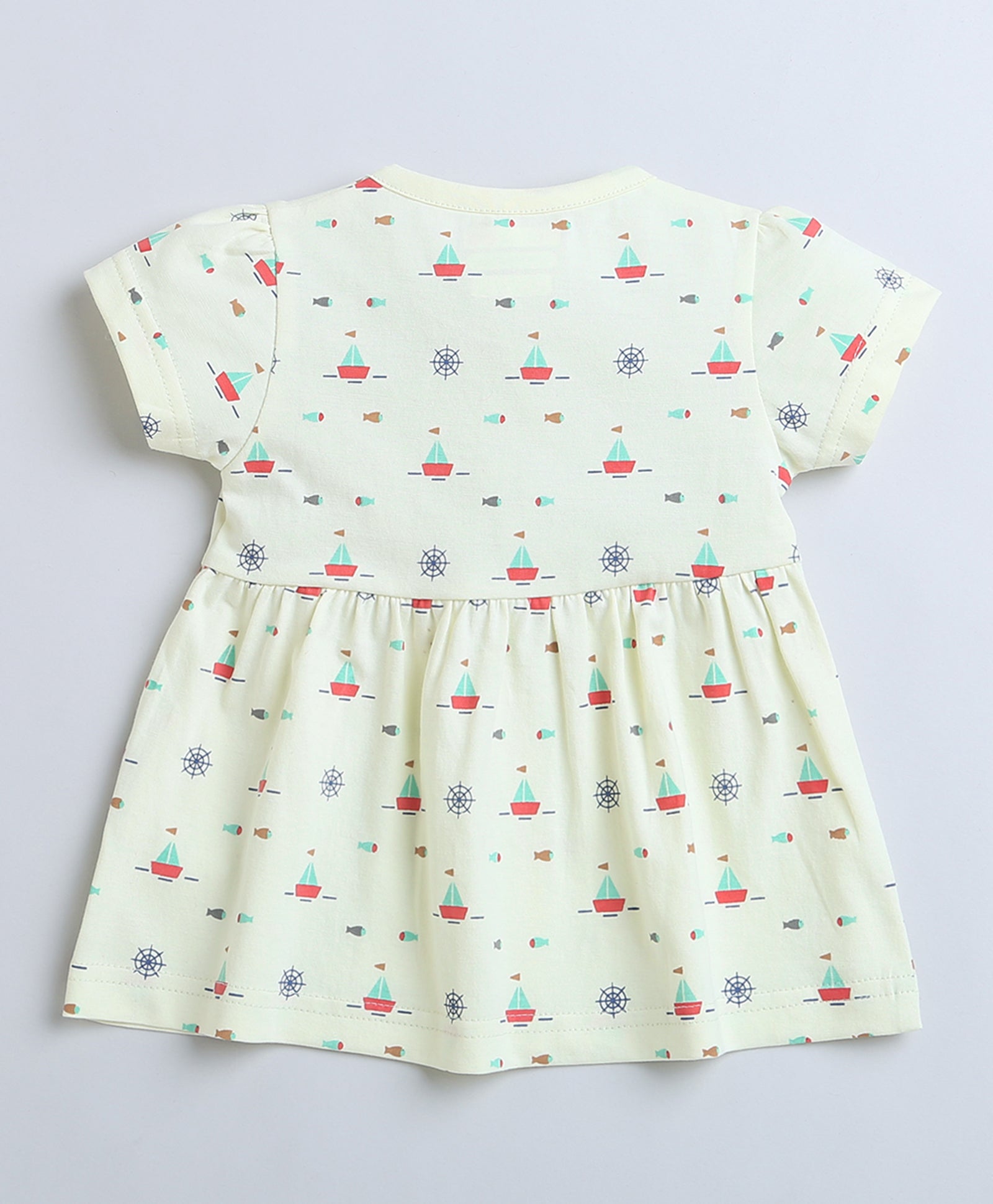 Lemon Girls Half Sleeves Cotton Frock