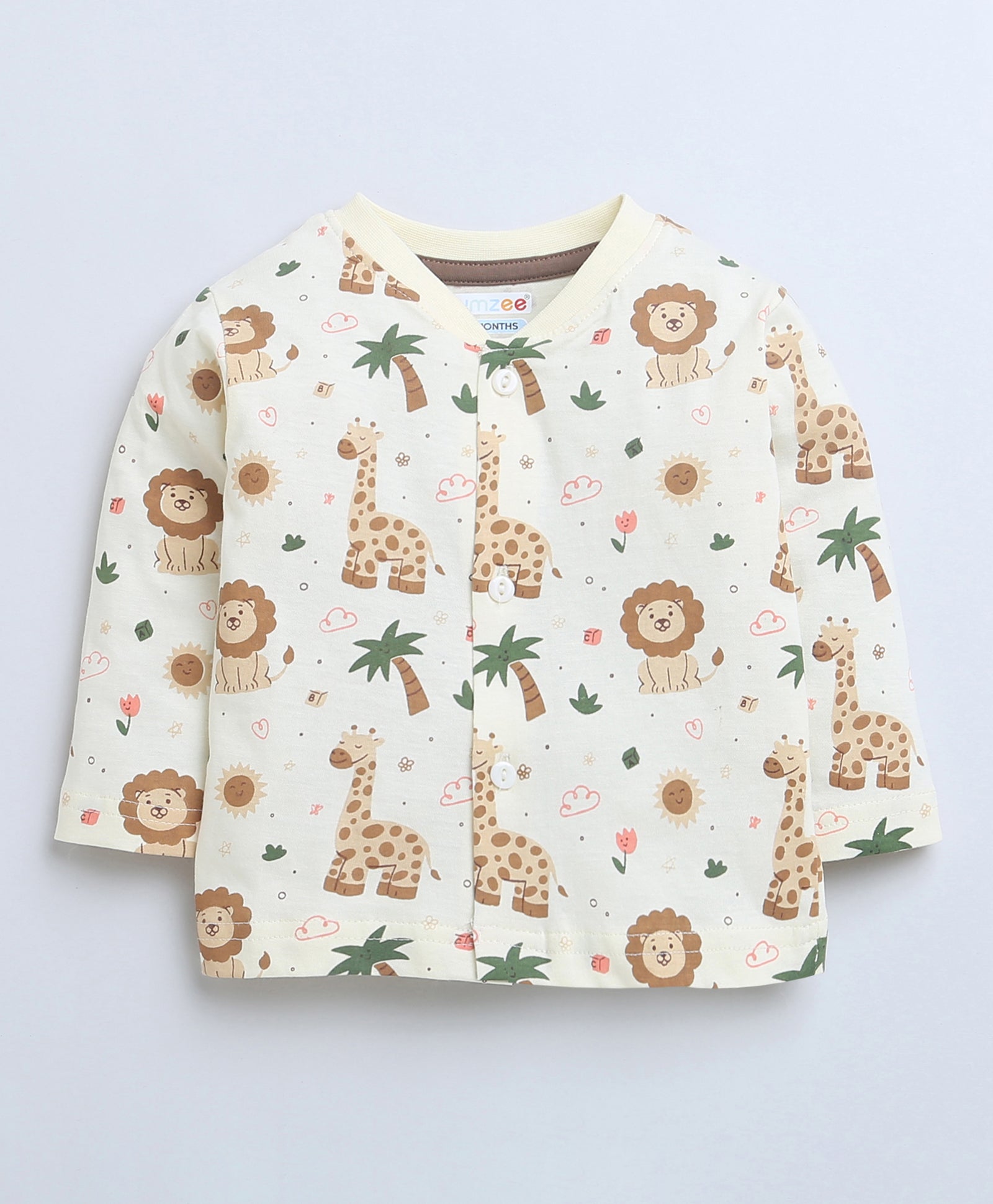 Boys 100% Cotton NA Jabla & Pyjama Set - Cream